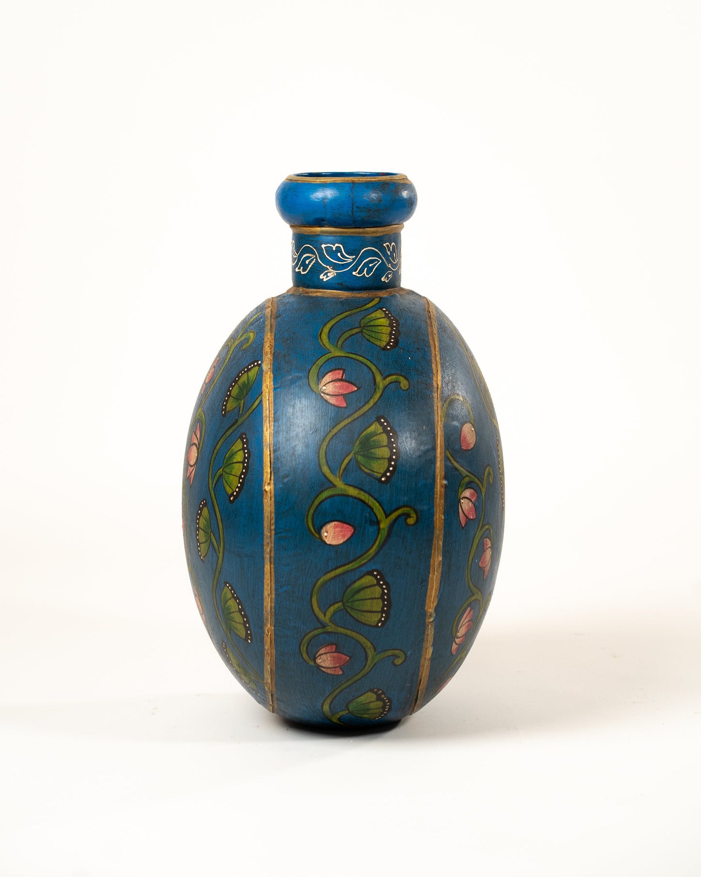 L'ÎLE BLEUE - POT EN METAL PEINT MAINS 5