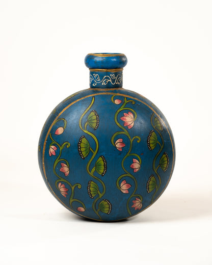 L'ÎLE BLEUE - POT EN METAL PEINT MAINS 5