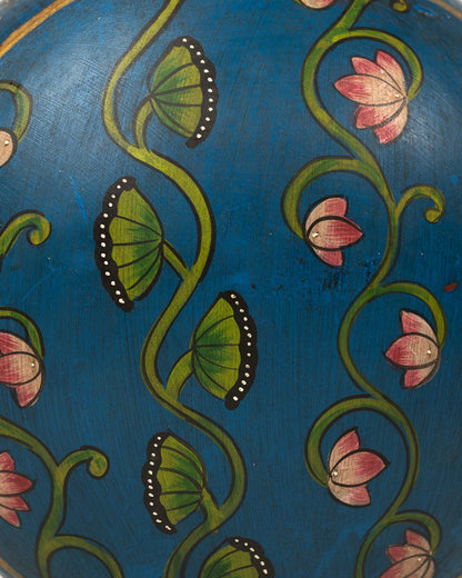 L'ÎLE BLEUE - POT EN METAL PEINT MAINS 5