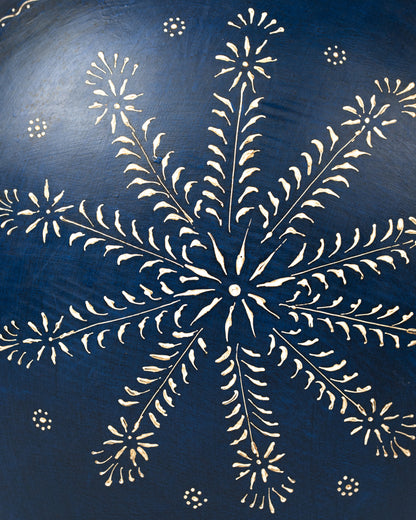 L'ÎLE BLEUE - POT EN METAL PEINT MAINS 3