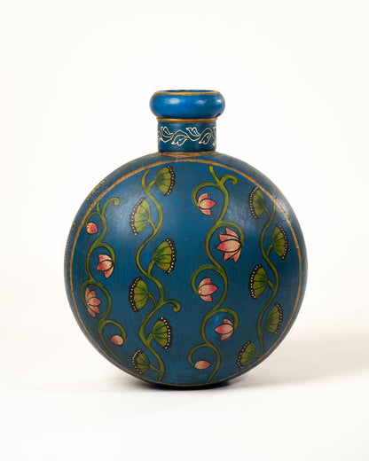 L'ÎLE BLEUE - POT EN METAL PEINT MAINS 5