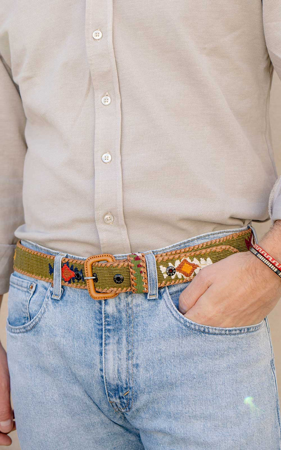 Ceinture Cuir Artisanale Guate - Ceintures ethniques - La Mamita Ceinture Cuir Artisanale Guate - Ceintures ethniques - La Mamita