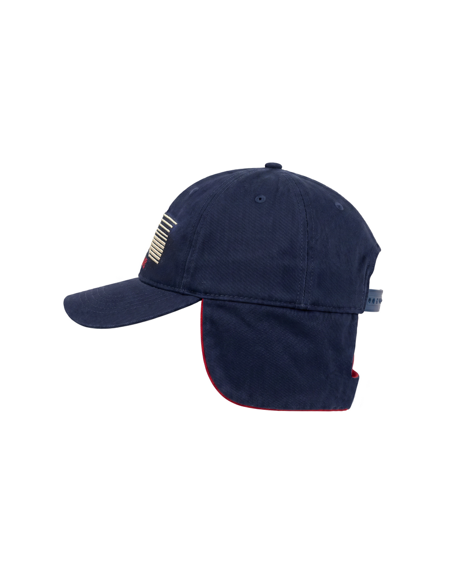 Casquette homme Visit Mont-Blanc bleu et rouge, autre angle