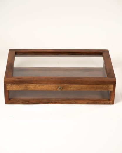 L'ÎLE BLEUE - VITRINE EN BOIS