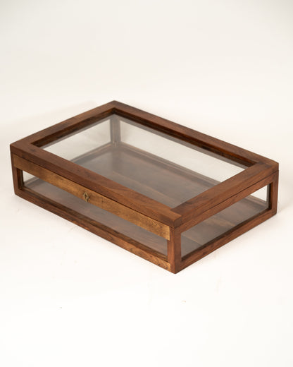 L'ÎLE BLEUE - VITRINE EN BOIS