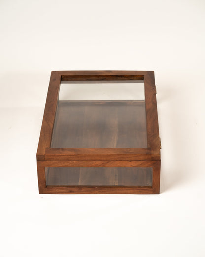 L'ÎLE BLEUE - VITRINE EN BOIS