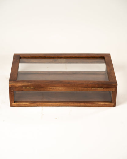 L'ÎLE BLEUE - VITRINE EN BOIS