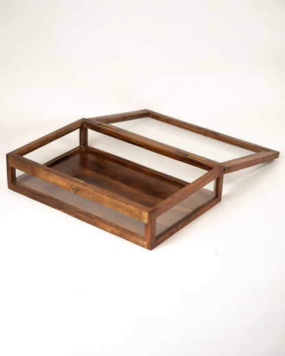 L'ÎLE BLEUE - VITRINE EN BOIS