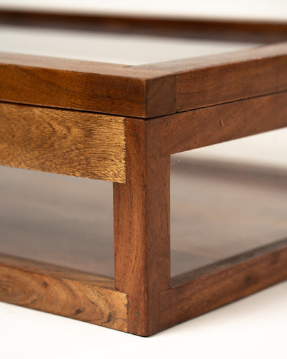 L'ÎLE BLEUE - VITRINE EN BOIS