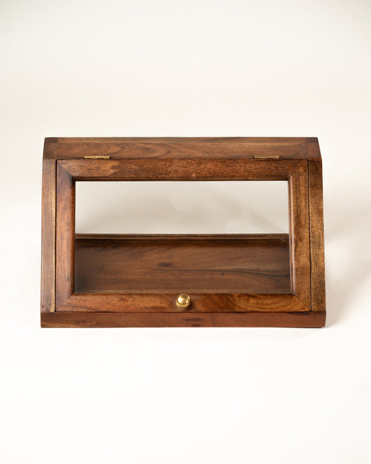 L'ÎLE BLEUE - VITRINE EN BOIS