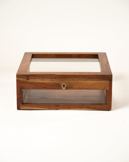 L'ÎLE BLEUE - VITRINE EN BOIS