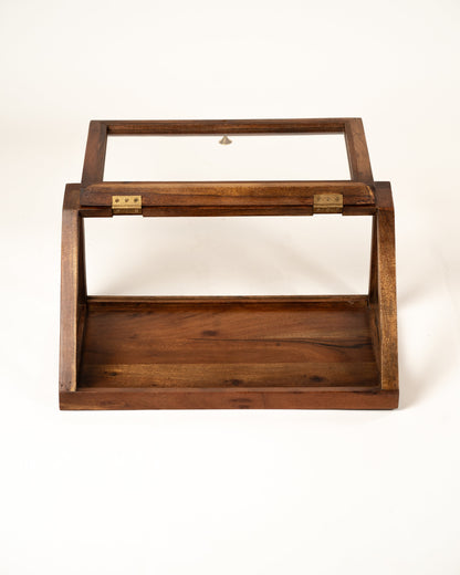 L'ÎLE BLEUE - VITRINE EN BOIS