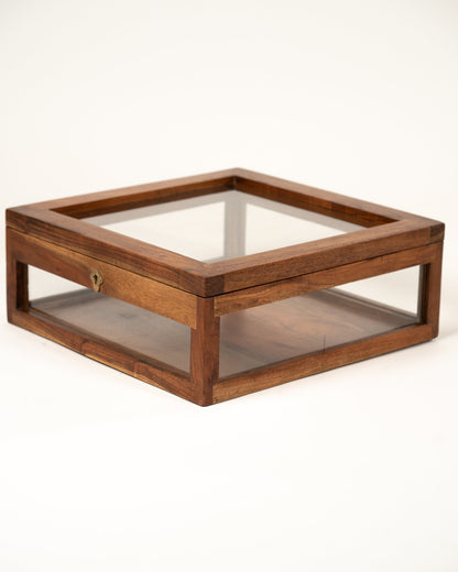 L'ÎLE BLEUE - VITRINE EN BOIS