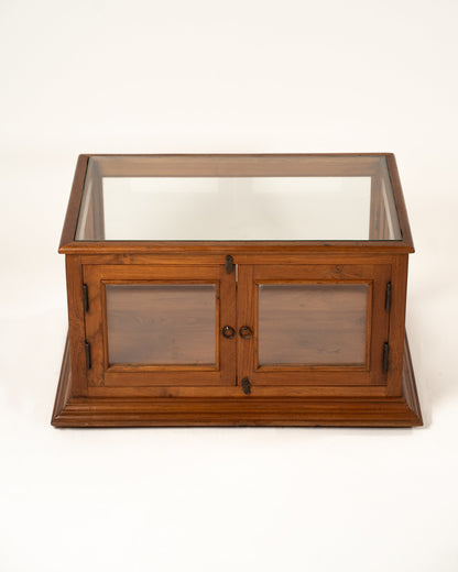 L'ÎLE BLEUE - VITRINE EN BOIS