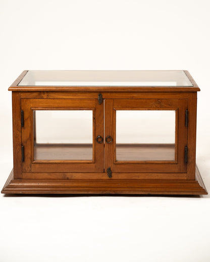 L'ÎLE BLEUE - VITRINE EN BOIS