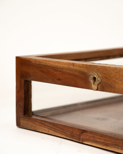 L'ÎLE BLEUE - VITRINE EN BOIS