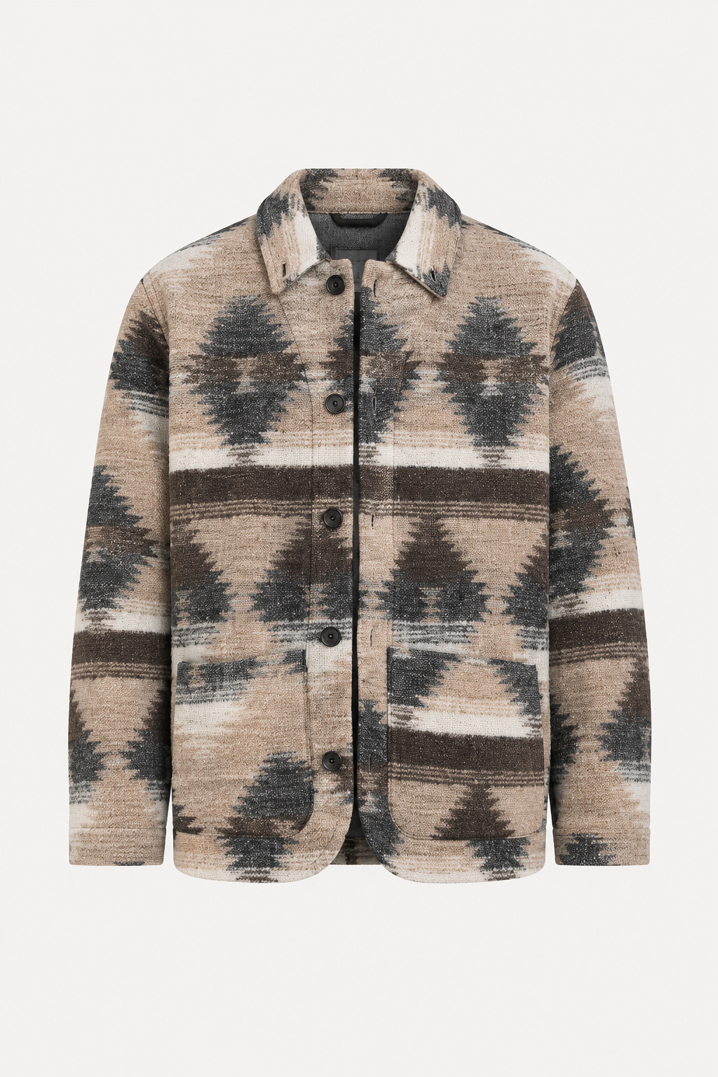 Veste homme Wooden Store York Navajo coloris gris, vue principale