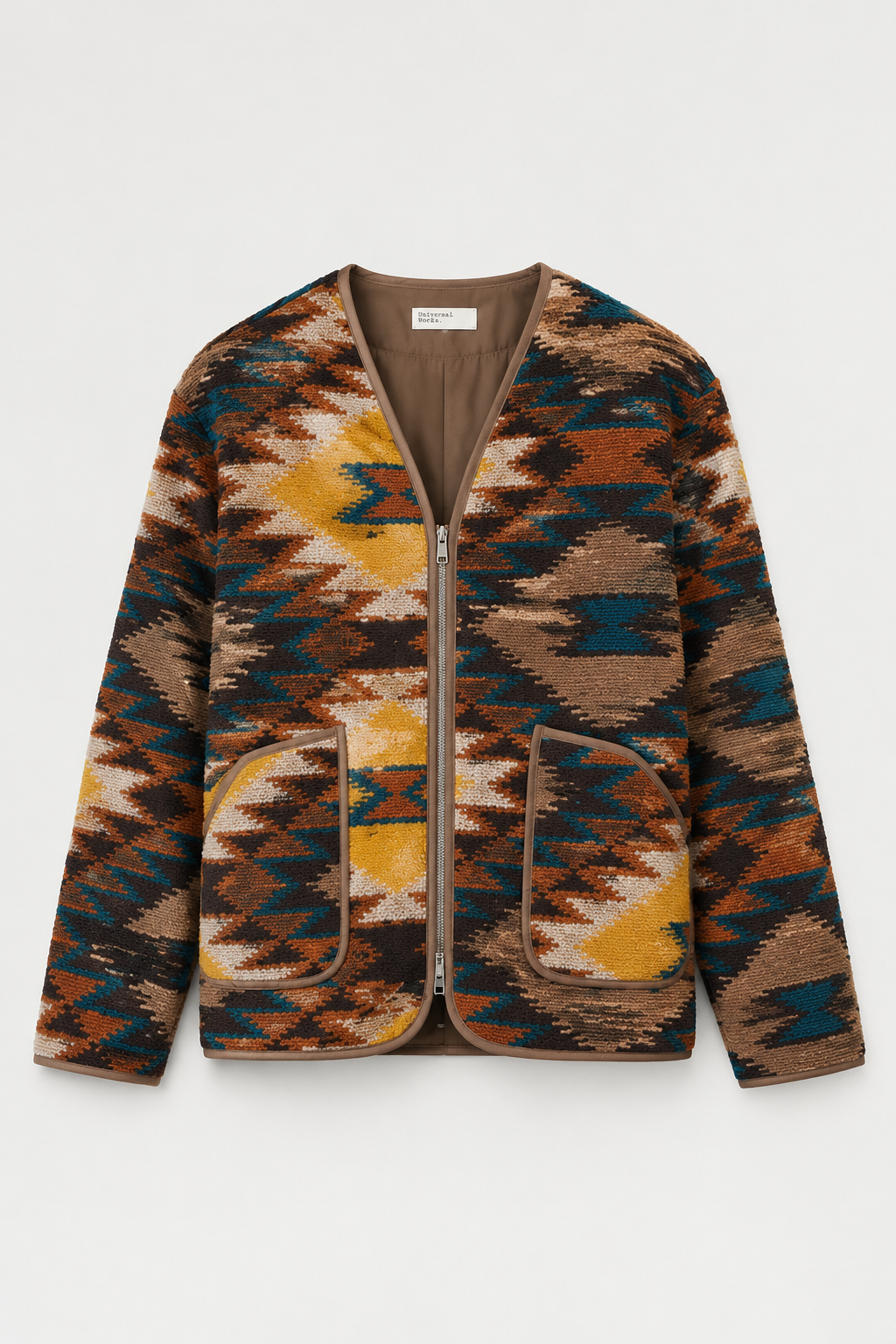 Veste homme Wooden Store Cameron Zip coloris Navajo, vue principale