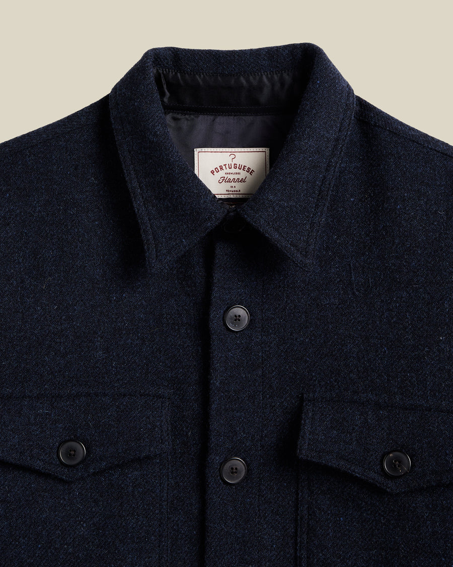 Chemise Wool Field Blue de Portuguese Flannel, deuxième vue