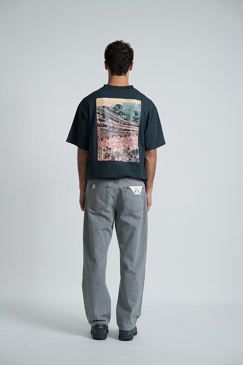 T-shirt homme Wooden Store Crop Toyokuni anthracite, vue complémentaire