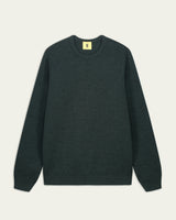 NITTO KNITWEAR - YOURI PULL COL ROND LAINE VERT FORET