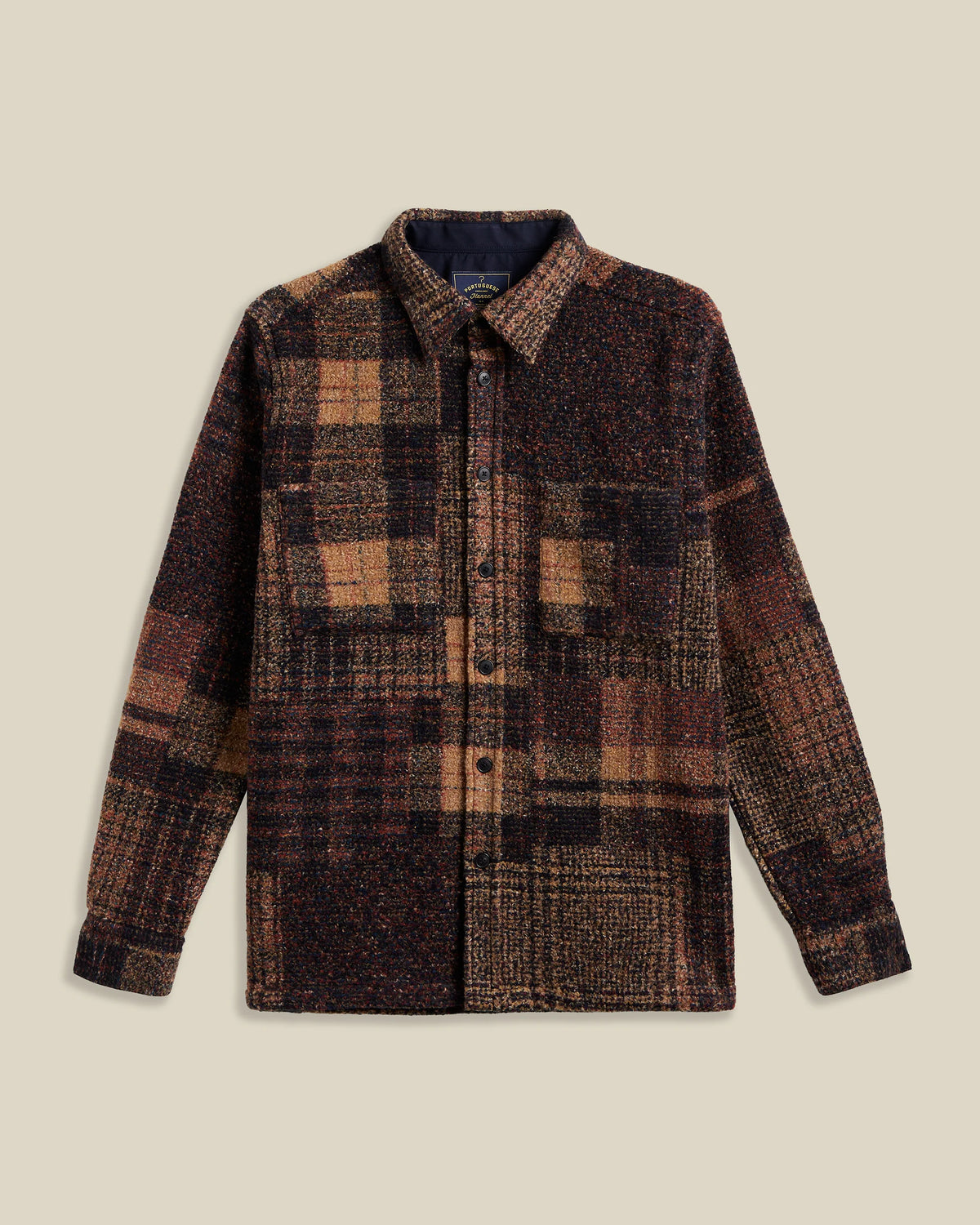 Surchemise Portuguese Flannel Zender brown multi homme vue principale