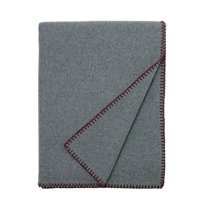 GIARDINO SEGRETO - COUVERTURE GRIS BORDEAUX