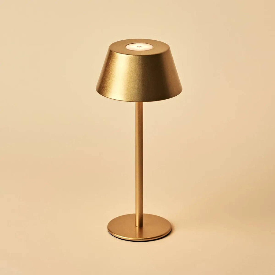 Lampe sans fil Milou dorée Tavellio, vue de détail
