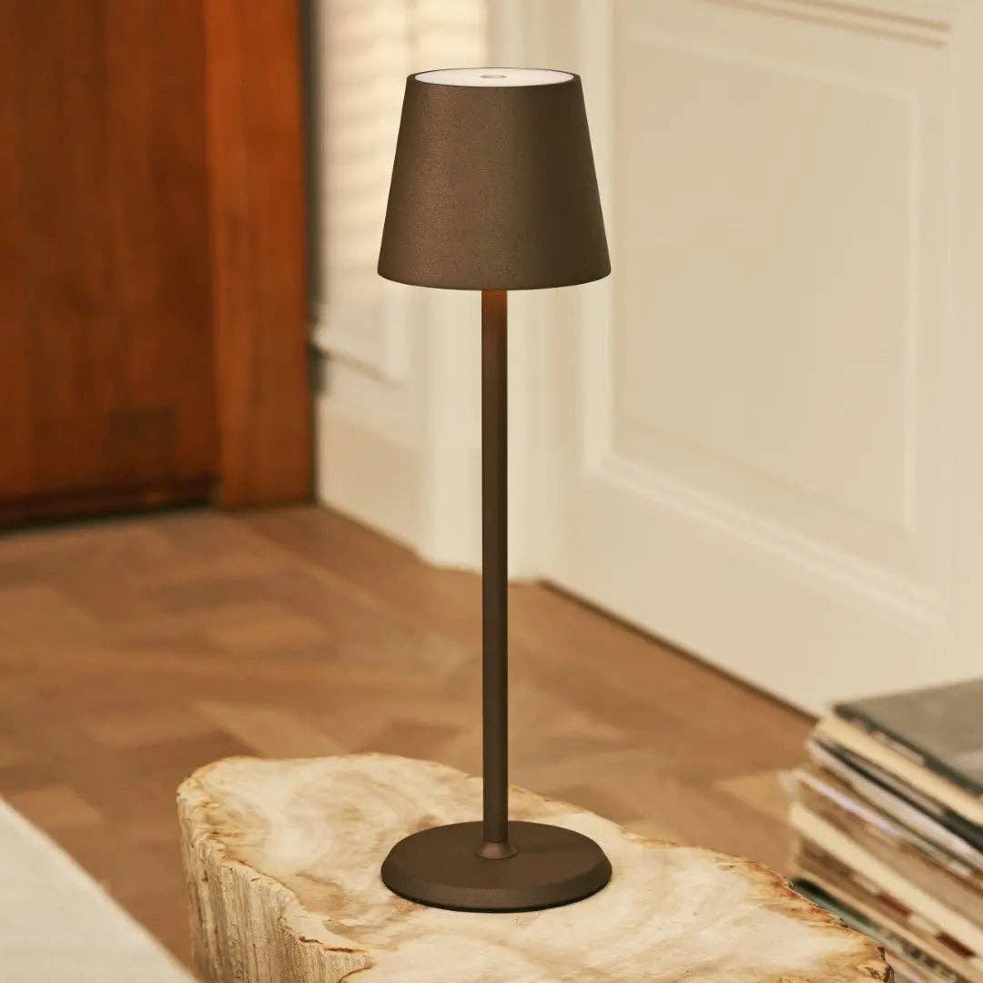 Lampe sans fil Jasper brun moka Tavellio, dernière vue