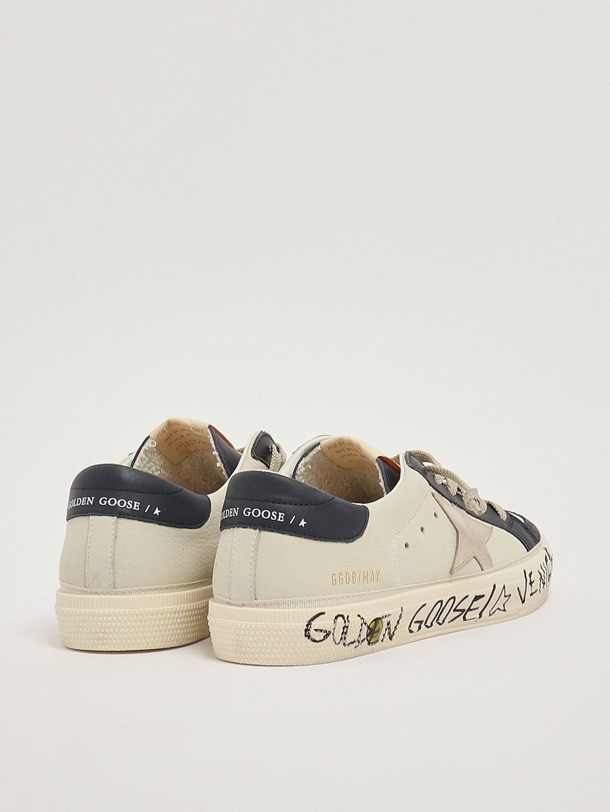Basket enfant Golden Goose May à lacets vue de dessus