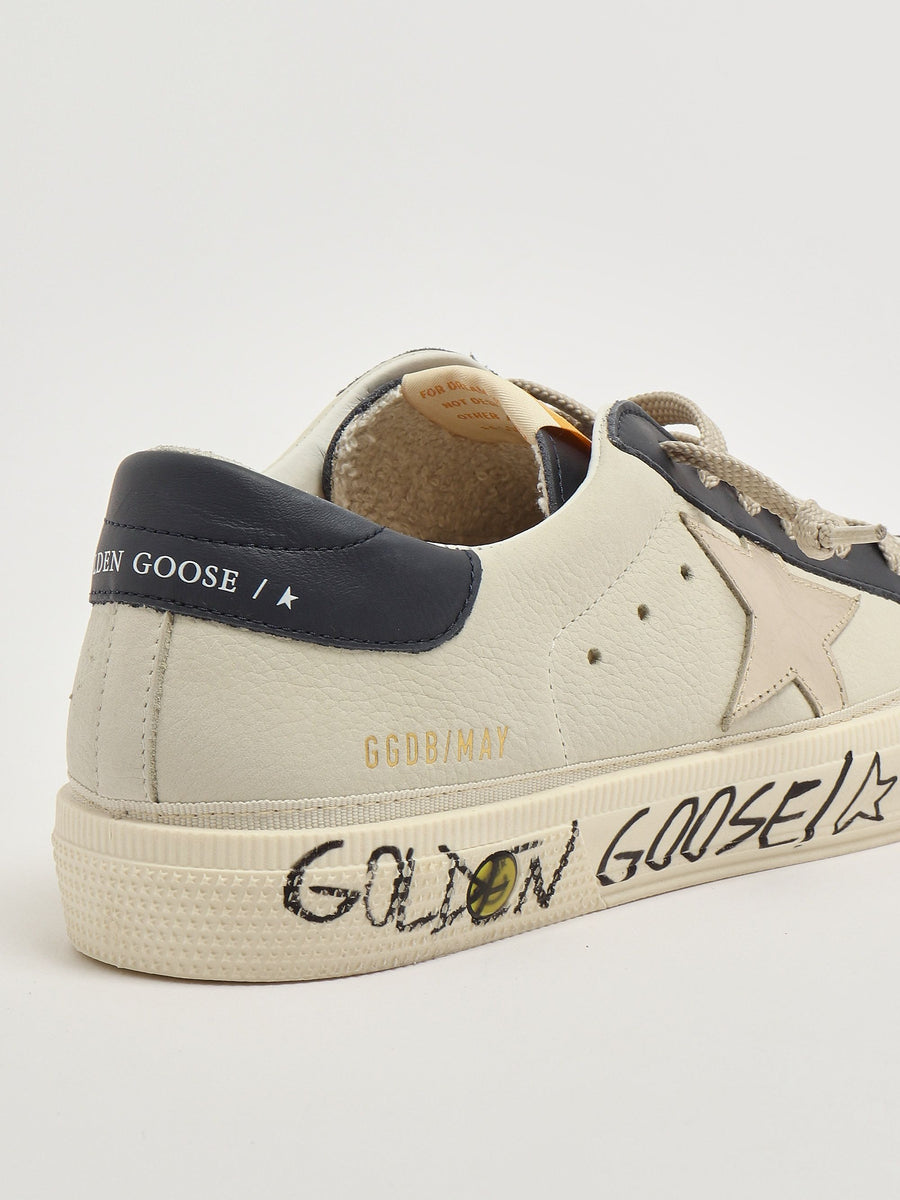 Basket Golden Goose May femme avec étoile signature sur le côté
