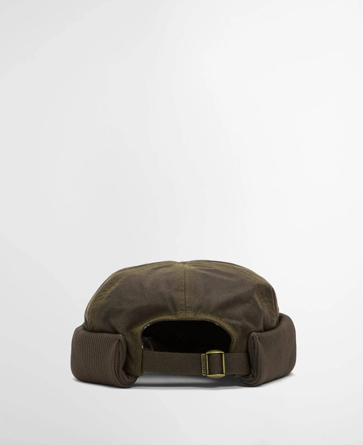 Bonnet docker en coton ciré Barbour Renford olive homme, troisième vue