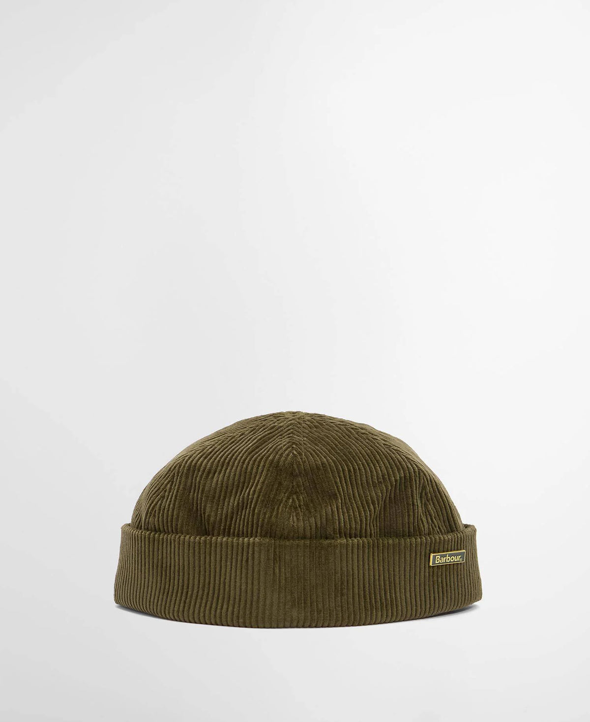 Bonnet docker en velours côtelé Barbour Preston olive homme, vue principale