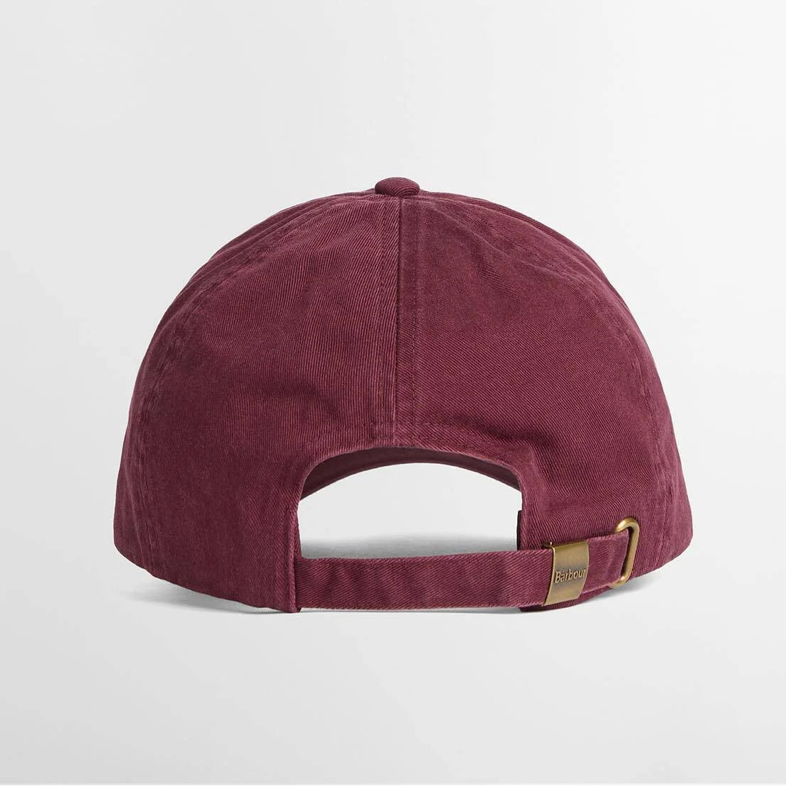 Casquette Barbour Cascade Dark Bordeaux vue de dos avec réglage