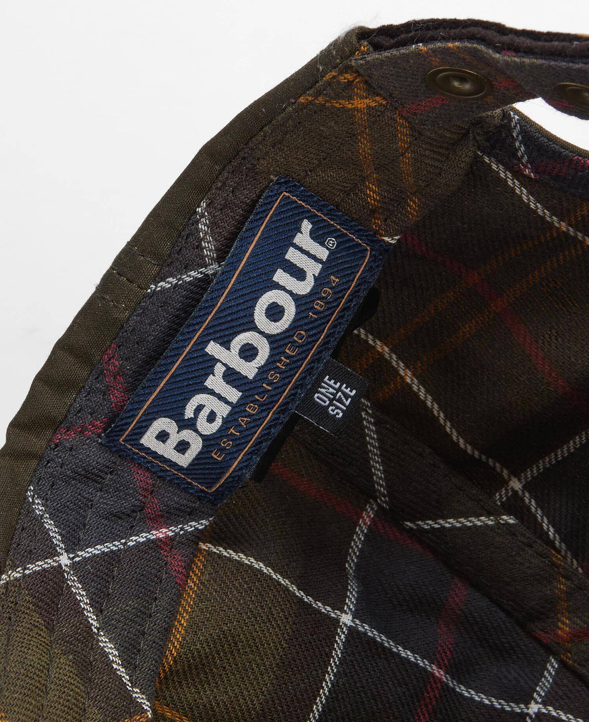 Casquette en coton ciré Barbour Ashby olive brown, troisième vue