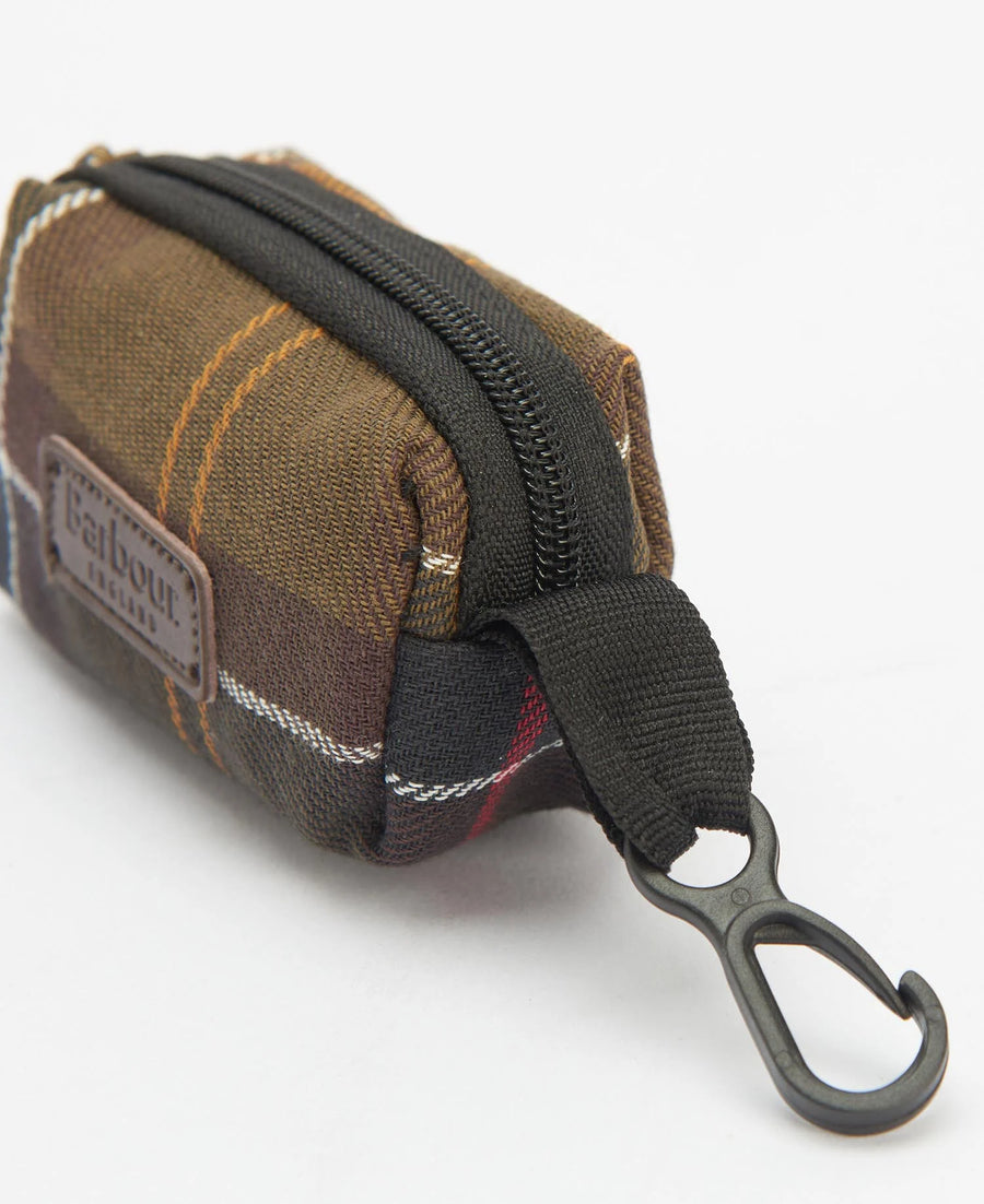 Distributeur de sacs pour chien Barbour en coton tartan, deuxième vue