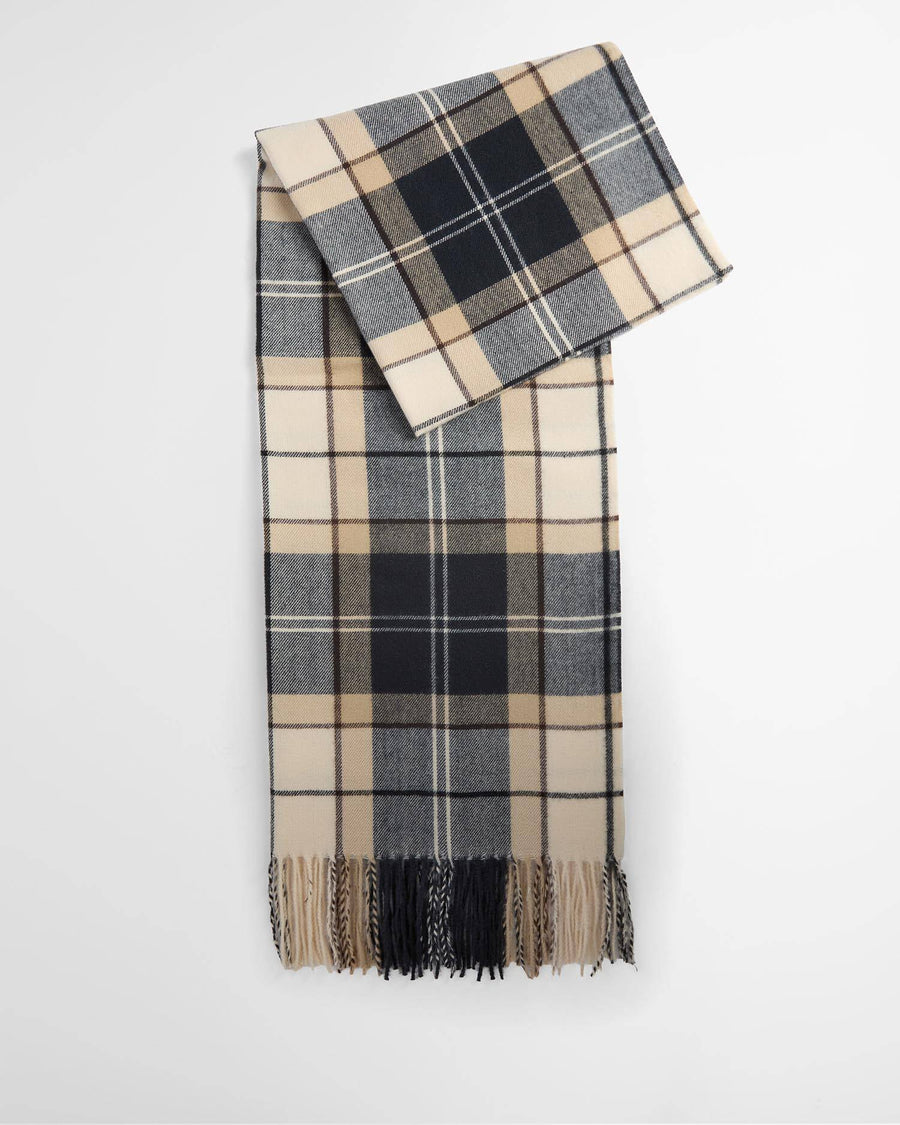 Écharpe tartan Barbour Hailes coloris birchwood pour femme, vue principale