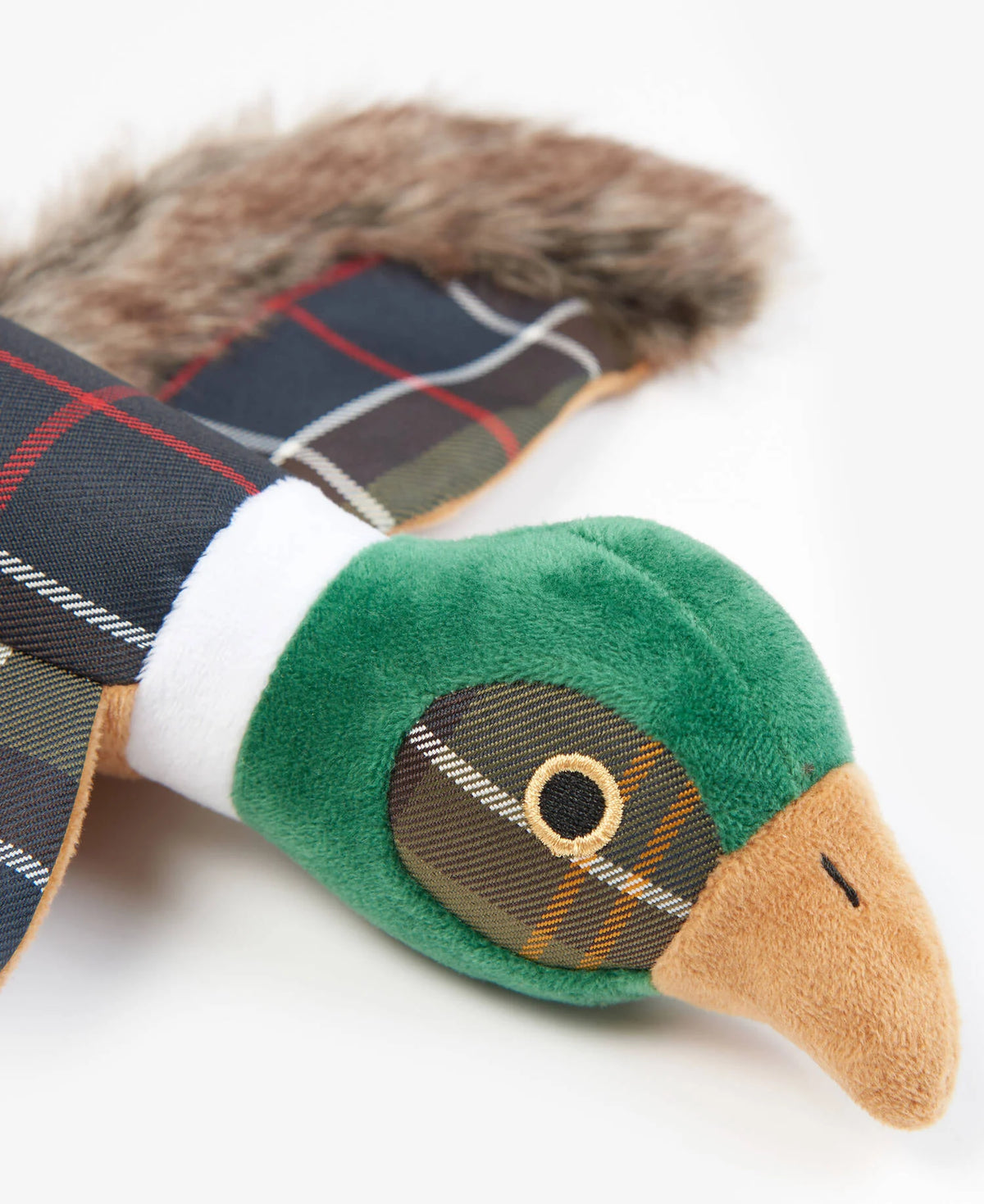 Jouet faisan pour chien Barbour en tissu classic tartan, deuxième vue