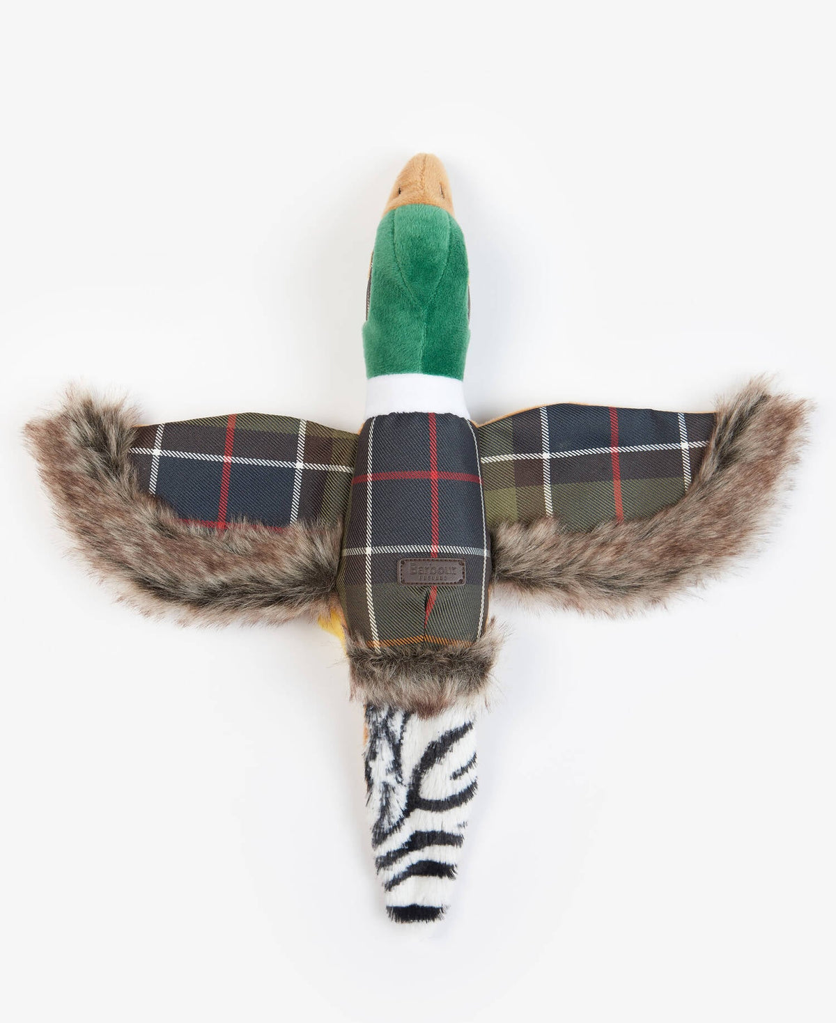 Jouet faisan pour chien Barbour en tissu classic tartan, quatrième vue