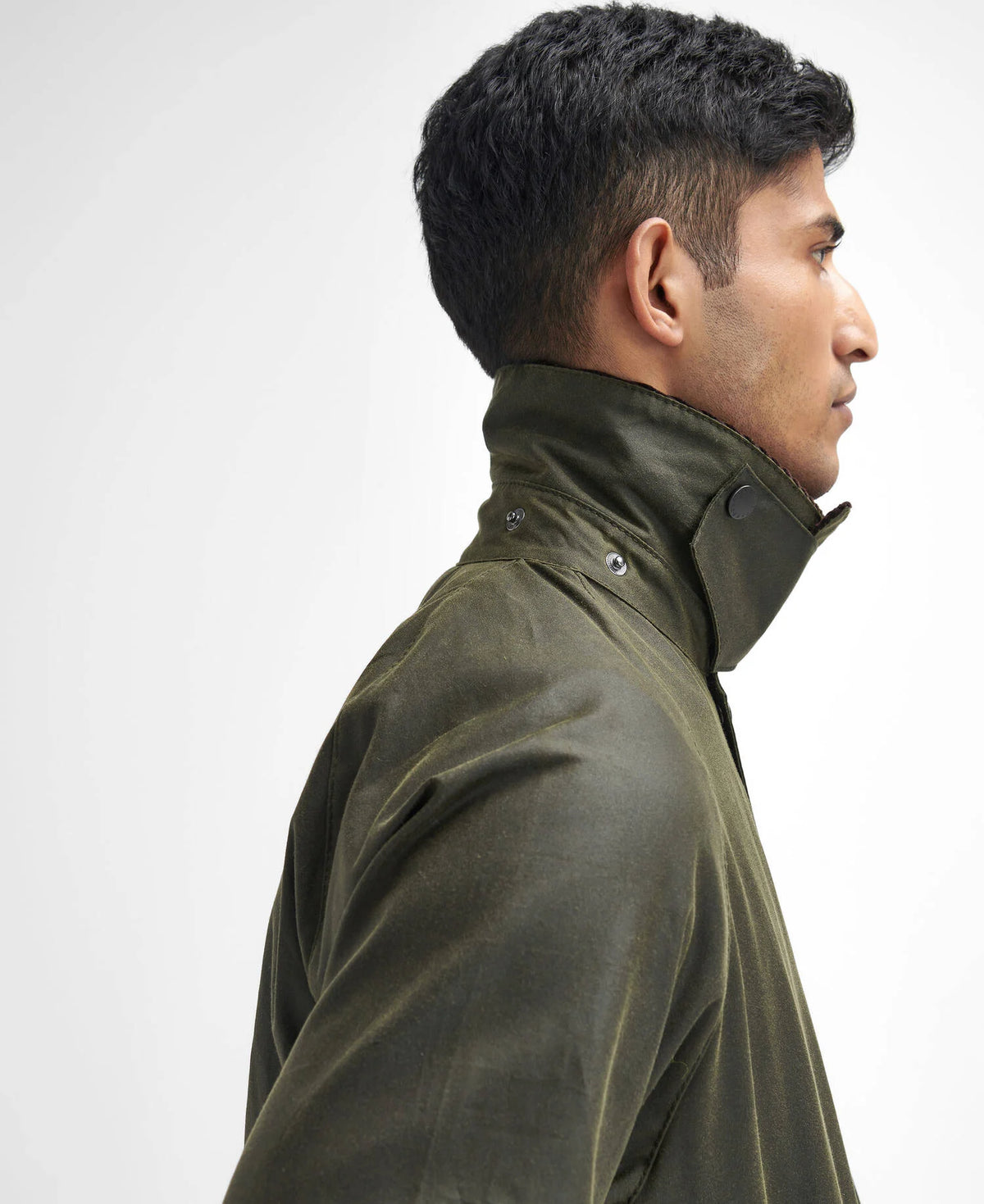 Veste cirée Barbour Beaufort olive archive pour homme, huitième vue