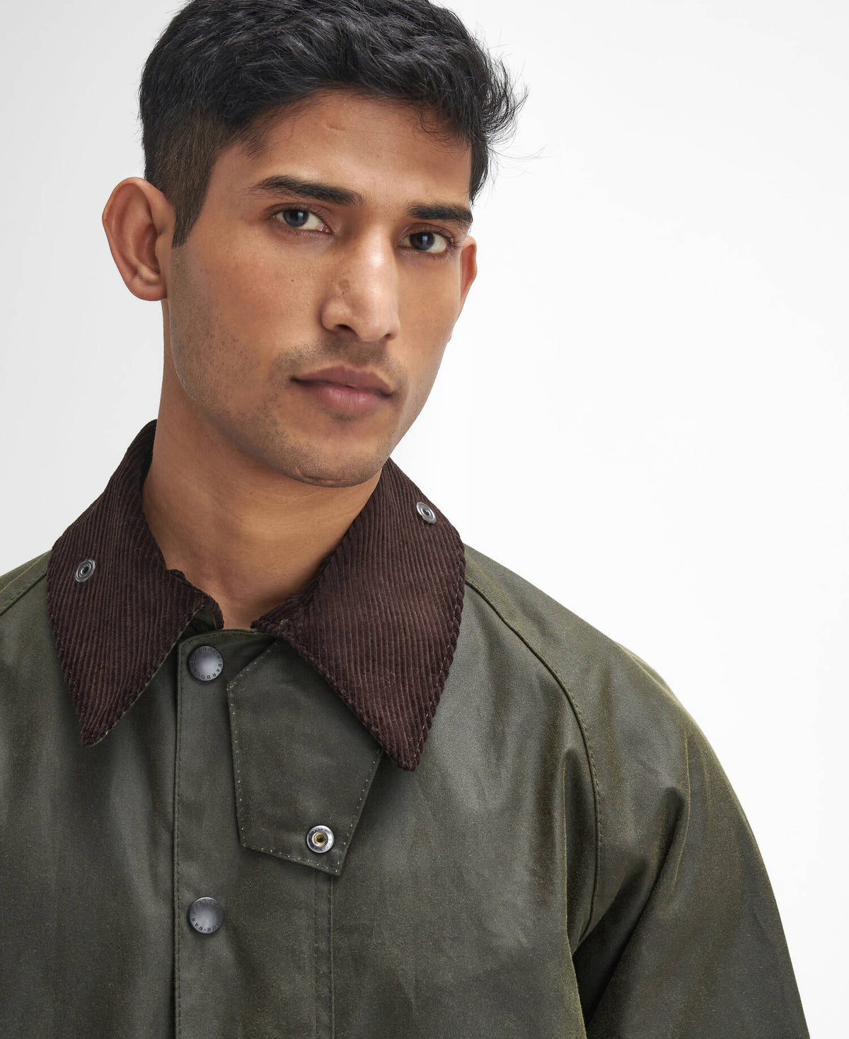 Veste cirée Barbour Beaufort olive archive pour homme, neuvième vue
