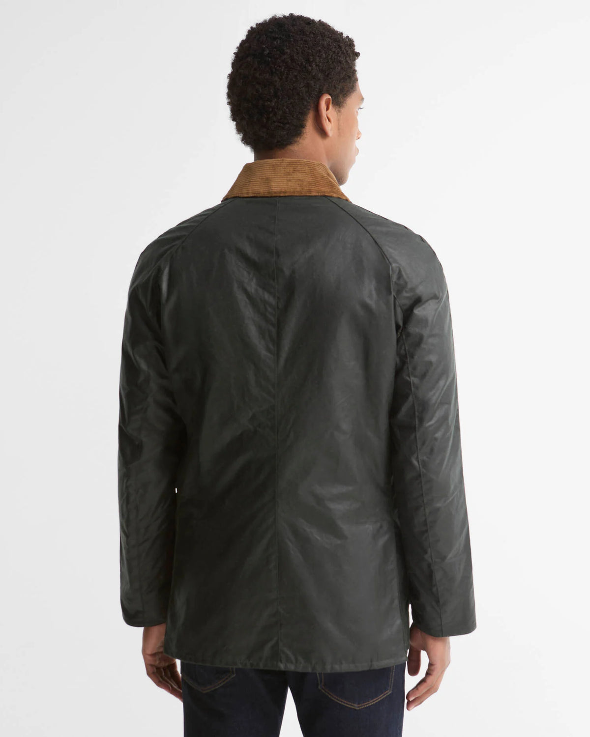 Veste cirée Barbour Festive Ashby sage evergreen pour homme, cinquième vue