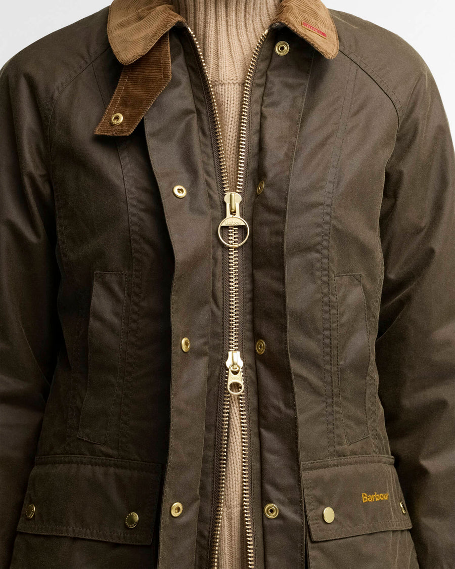 Veste cirée Barbour Icons Beadnell beech birch pour femme, deuxième vue