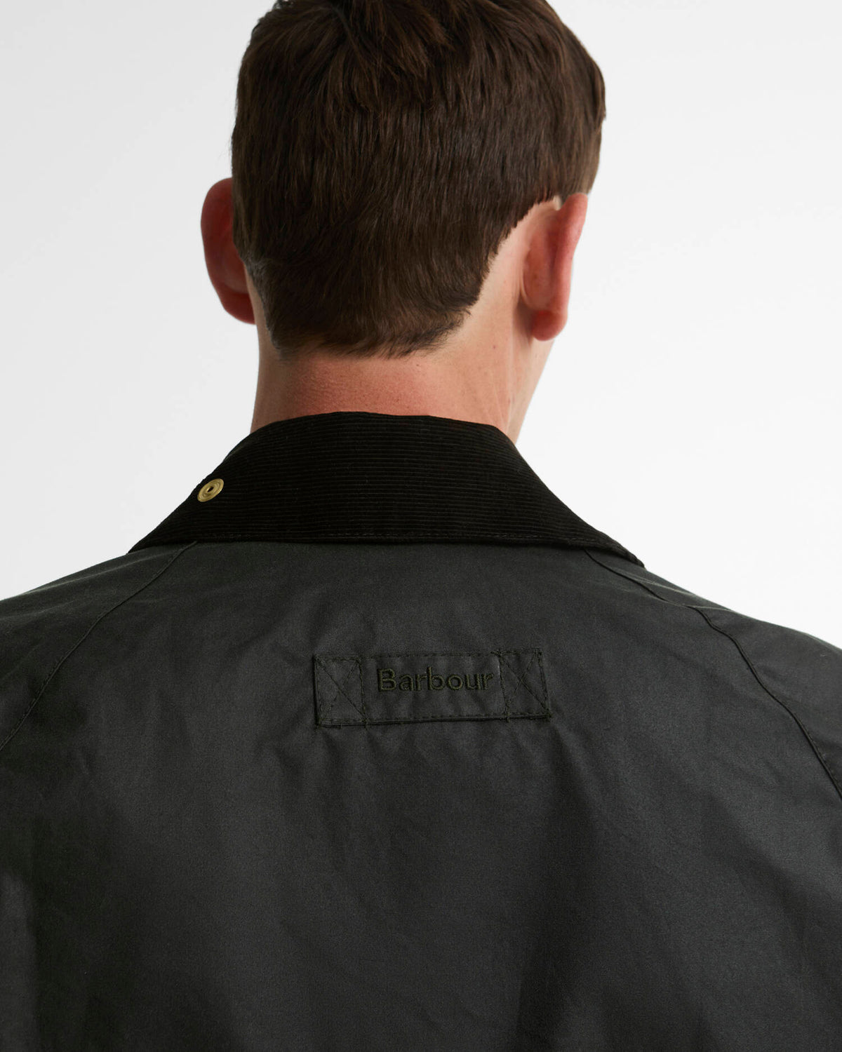 Veste cirée Barbour Patch Bedale sage evergreen pour homme, deuxième vue