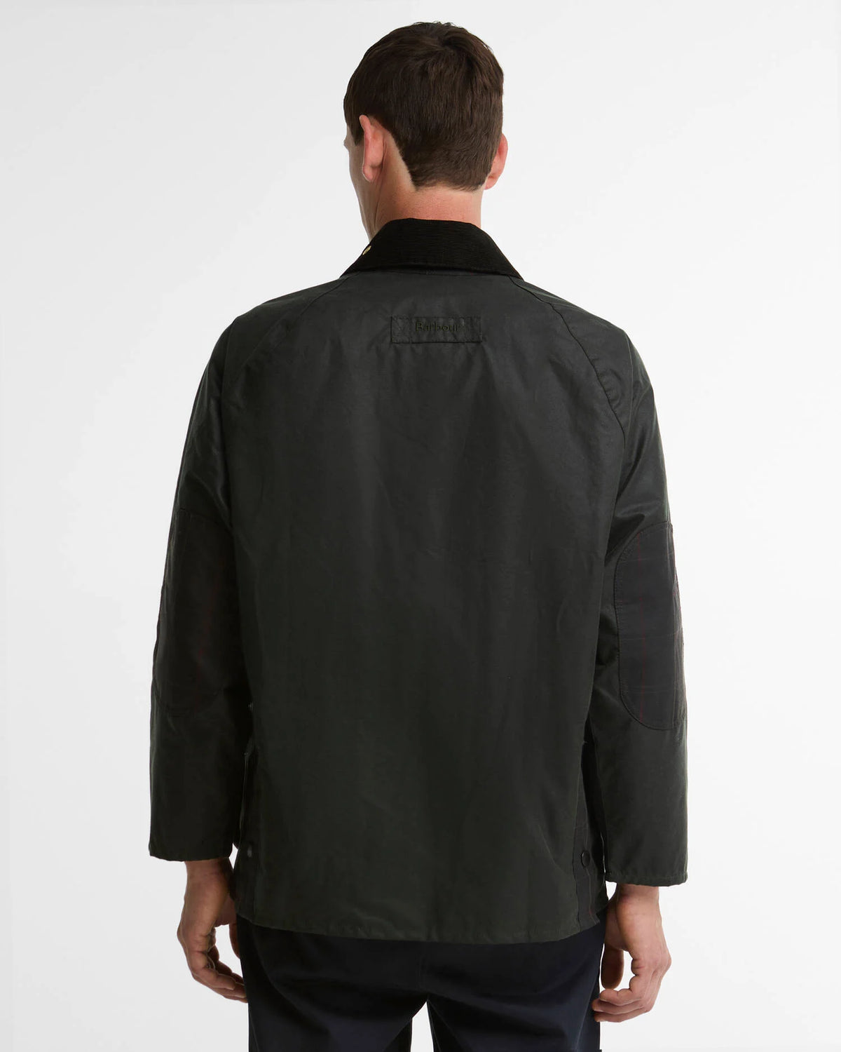 Veste cirée Barbour Patch Bedale sage evergreen pour homme, cinquième vue