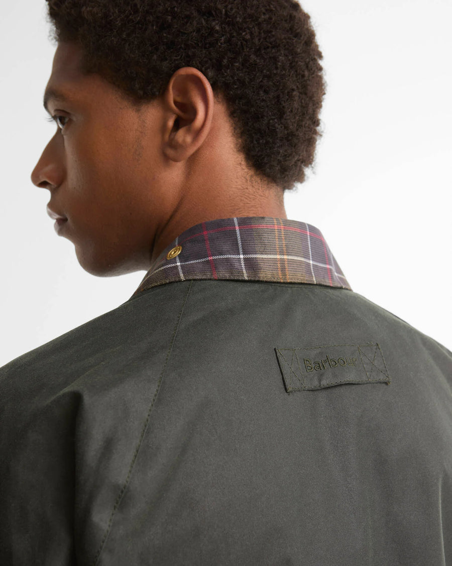 Veste cirée courte Barbour Icons Spey sage pour homme, deuxième vue