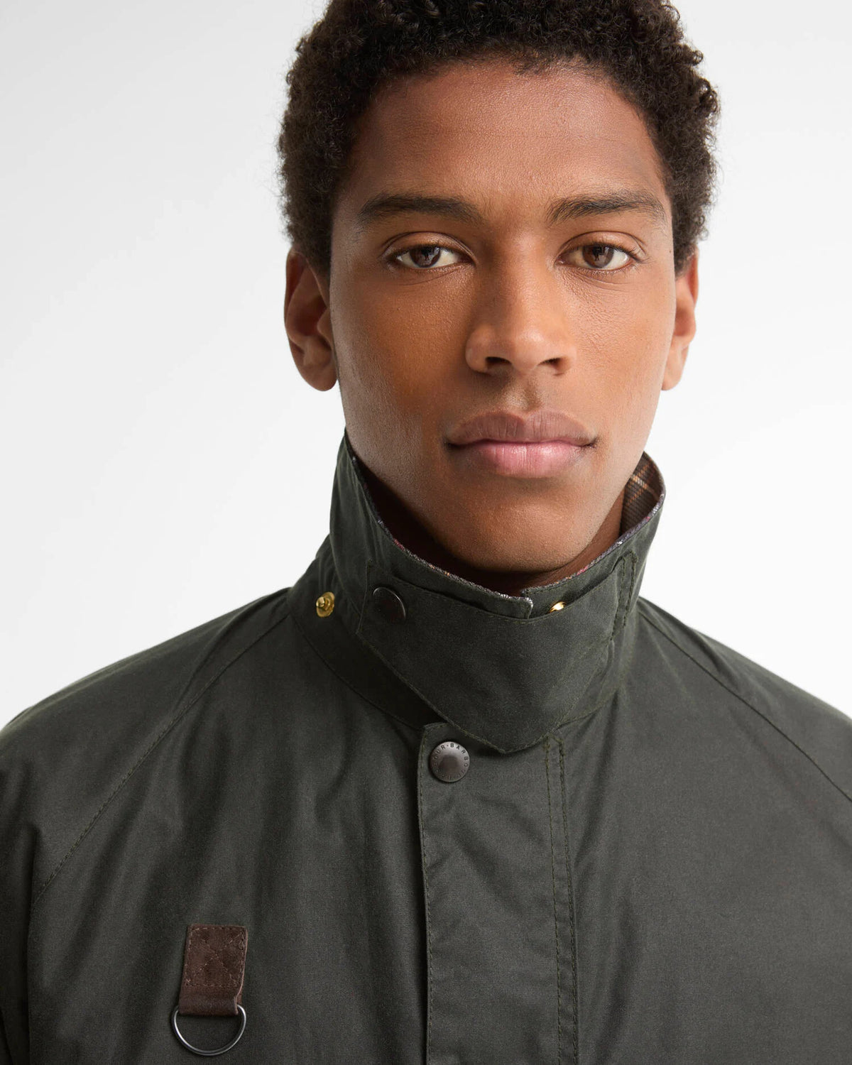 Veste cirée courte Barbour Icons Spey sage pour homme, quatrième vue