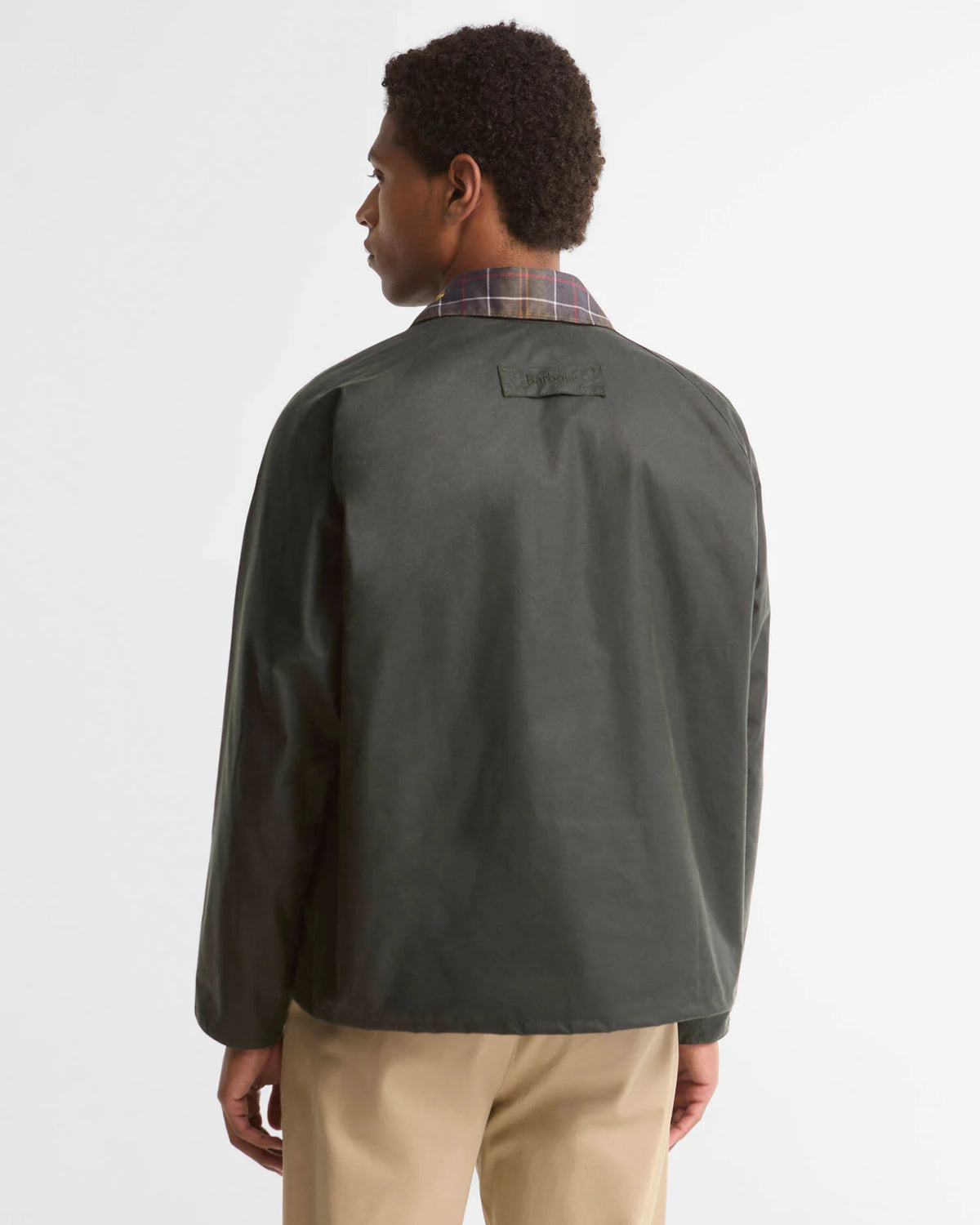 Veste cirée courte Barbour Icons Spey sage pour homme, cinquième vue