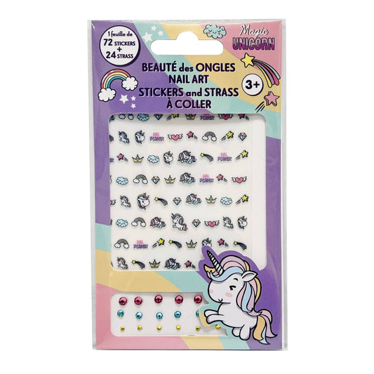 TAKECARE - Licorne plaquettes de 72 vernis autocollant