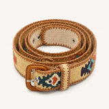 LA MANSA - CEINTURE TISSÉE - BEIGE ALBERO